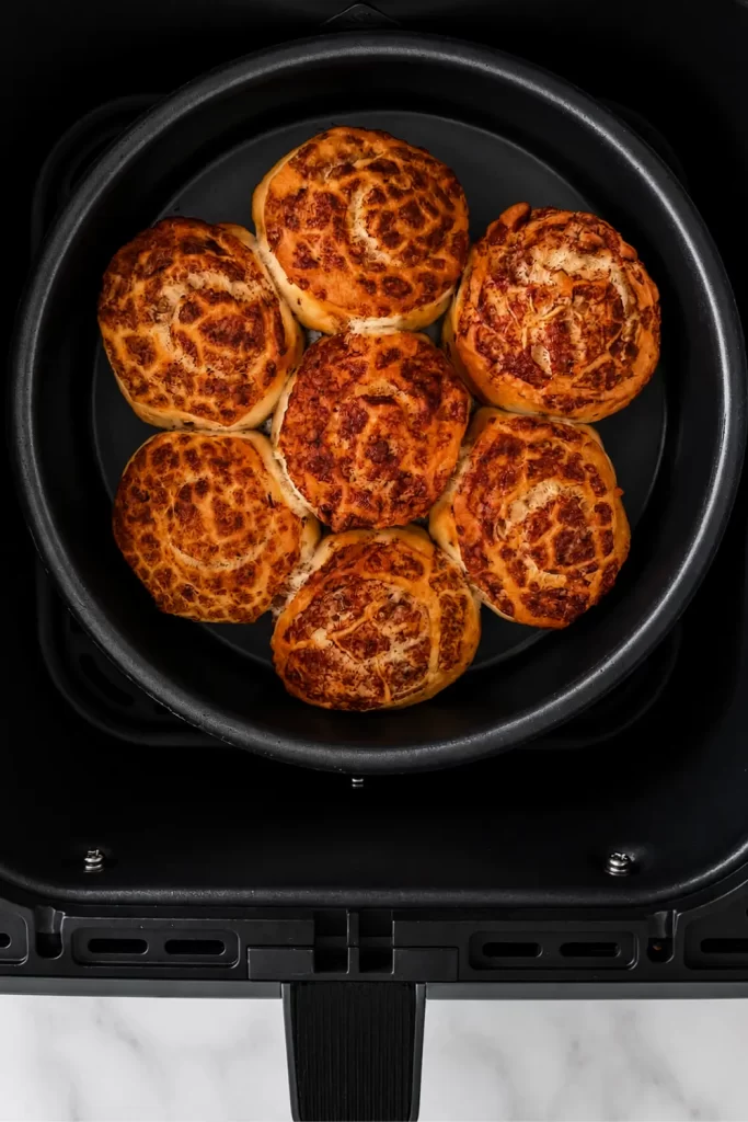 Air Fried Cinnamon Rolls