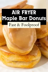Easy Air Fryer Maple Bar Donuts Recipe & Instructions