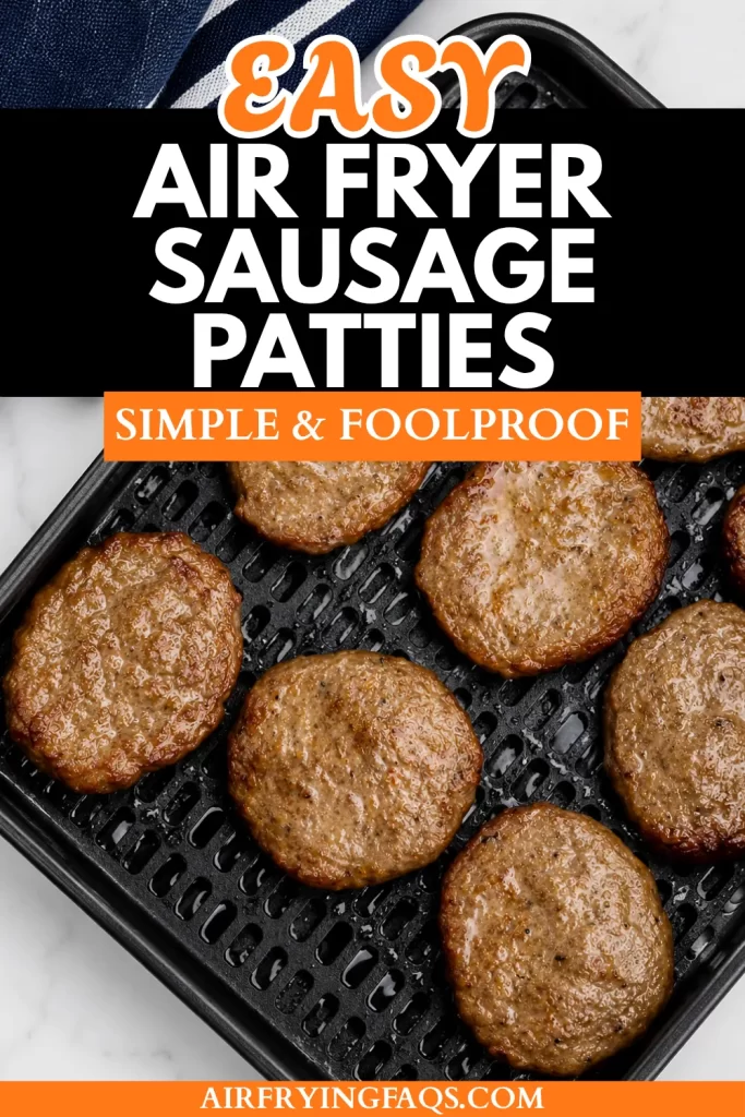 Simple Easy Air Fryer Sausage Patties Recipe