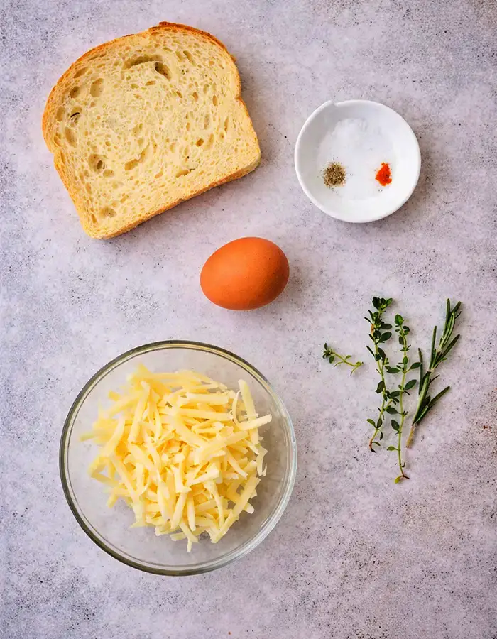 Air Fryer Egg and Cheese Toast Ingredients