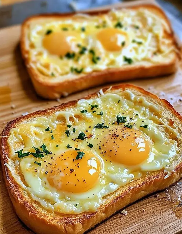 Air Fryer Egg and Cheese Toast Quick Breakfast Recipe