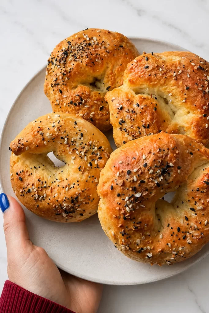 Air Fryer Yogurt Bagels
