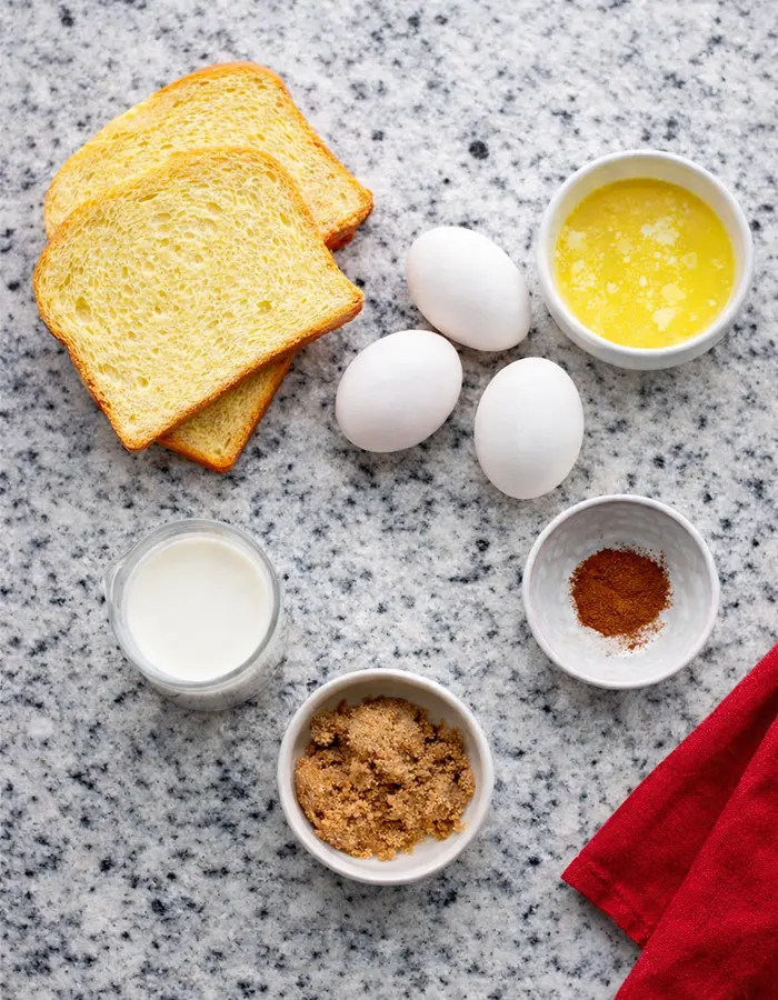 Brioche French Toast Air Fryer Ingredients