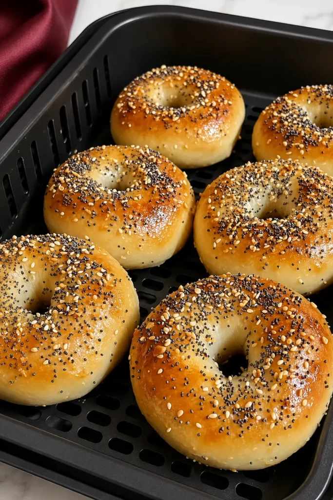 Simple 2 Ingredients Air Fryer Bagels