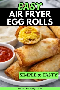 Simple Easy Air Fryer Breakfast Egg Rolls Recipe