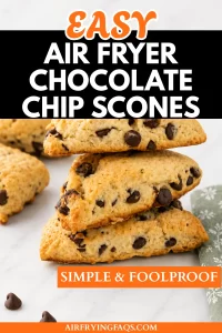 Simple Easy Air Fryer Chocolate Chip Scones Recipe
