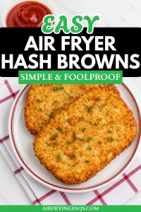 Simple Easy Crispy Air Fryer Frozen Hash Browns Recipe