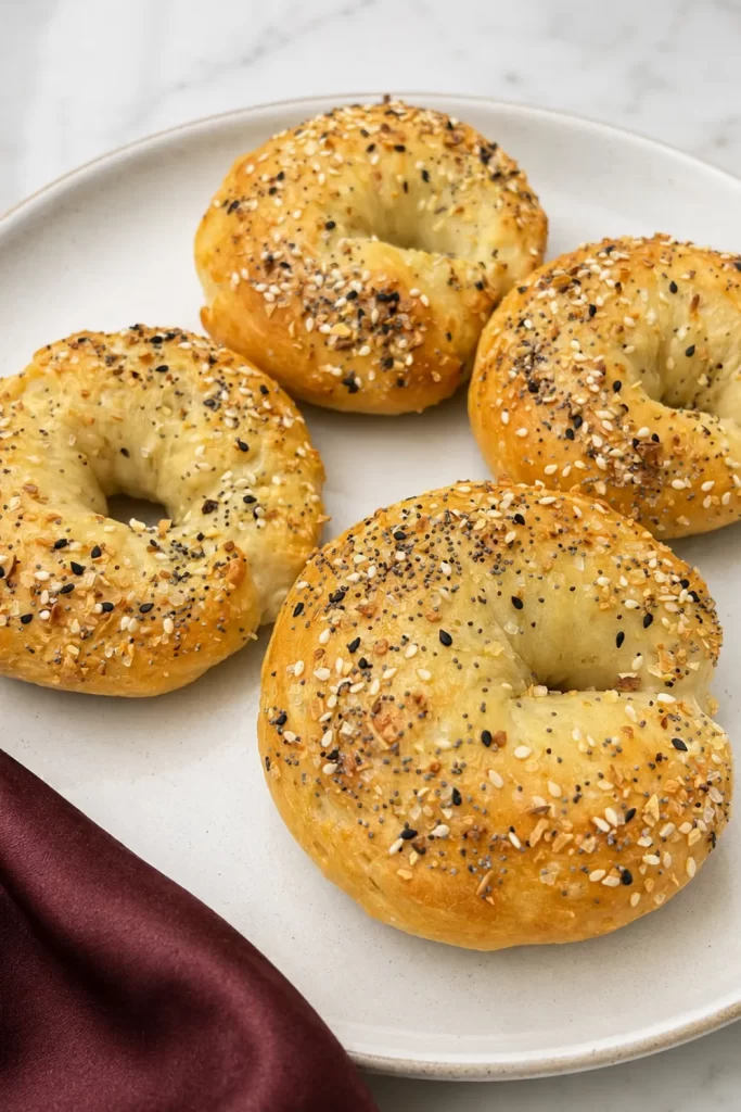 homemade air fryer Greek Yogurt bagels recipe