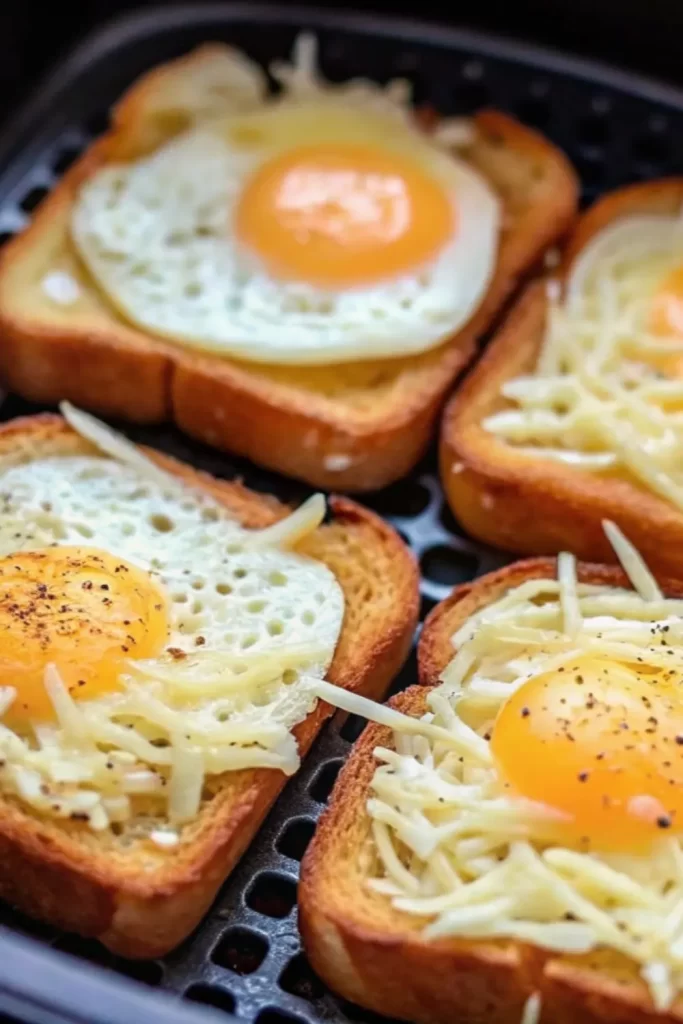 how to cook Egg and Cheese Toasts in air fryer
