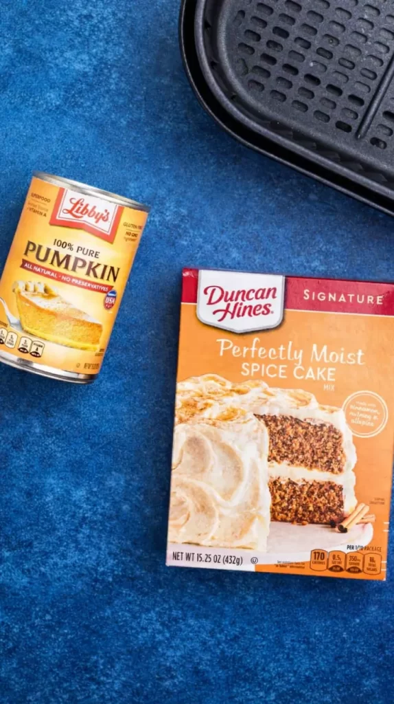 Air Fryer Pumpkin Muffins 2 Ingredients Recipe