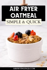 Easy Air Fryer Oatmeal Healthy Breakfast Recipe
