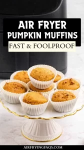 Easy Air Fryer Pumpkin Muffins 2 Ingredients Recipe