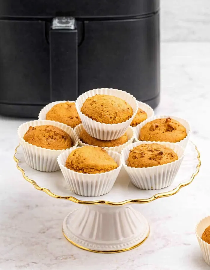Homemade Air Fryer Pumpkin Muffins