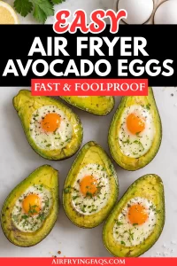 Simple Easy Air Fryer Avocado Eggs Recipe