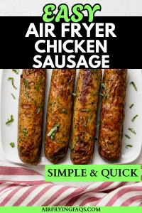 Simple Easy Air Fryer Chicken Sausage Healthy Recipe