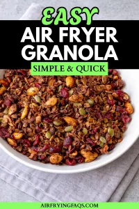 Simple Easy Air Fryer Granola Recipe