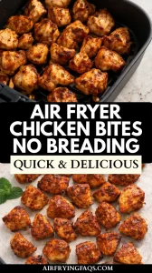 Air Fryer Chicken Bites No Breading Recipe