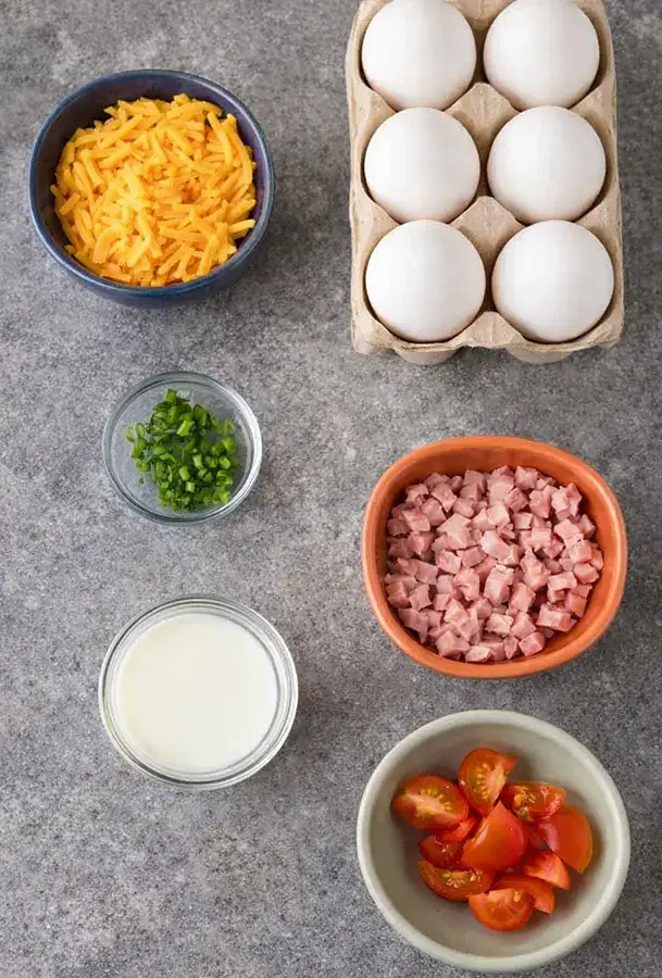 Air Fryer Omelette Ingredients