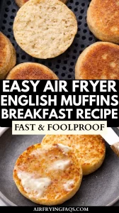 Easy Air Fryer English Muffins Breakfast Recipe