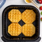 Frozen Waffled in Air Fryer Basket