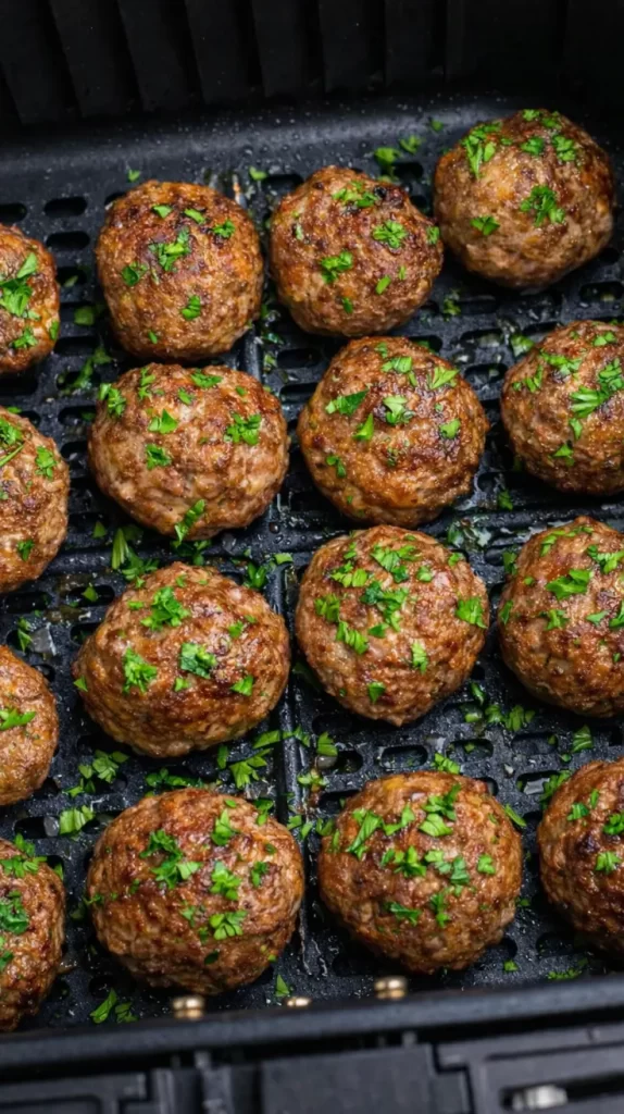 Air Fryer Beef Meatballs