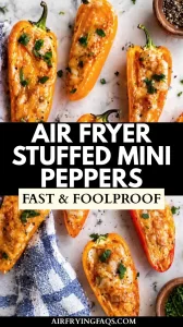 Air Fryer Cream Cheese Stuffed Mini Peppers