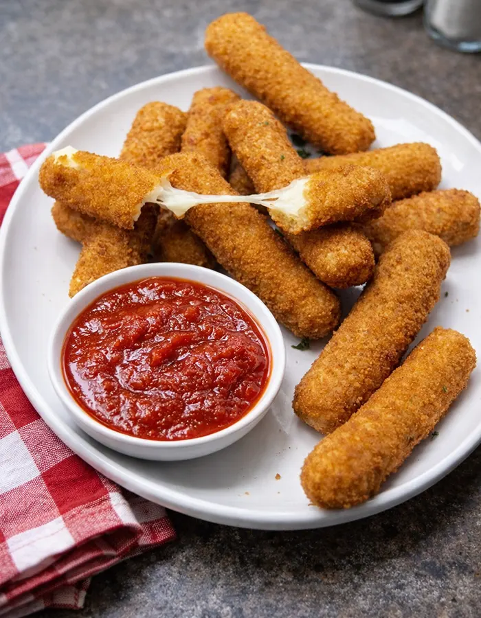 making frozen mozzarella sticks in the air fryer