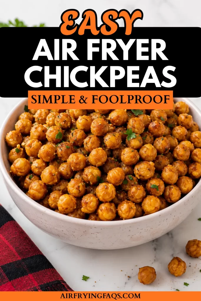 Simple Easy Air Fryer Chickpeas Recipe