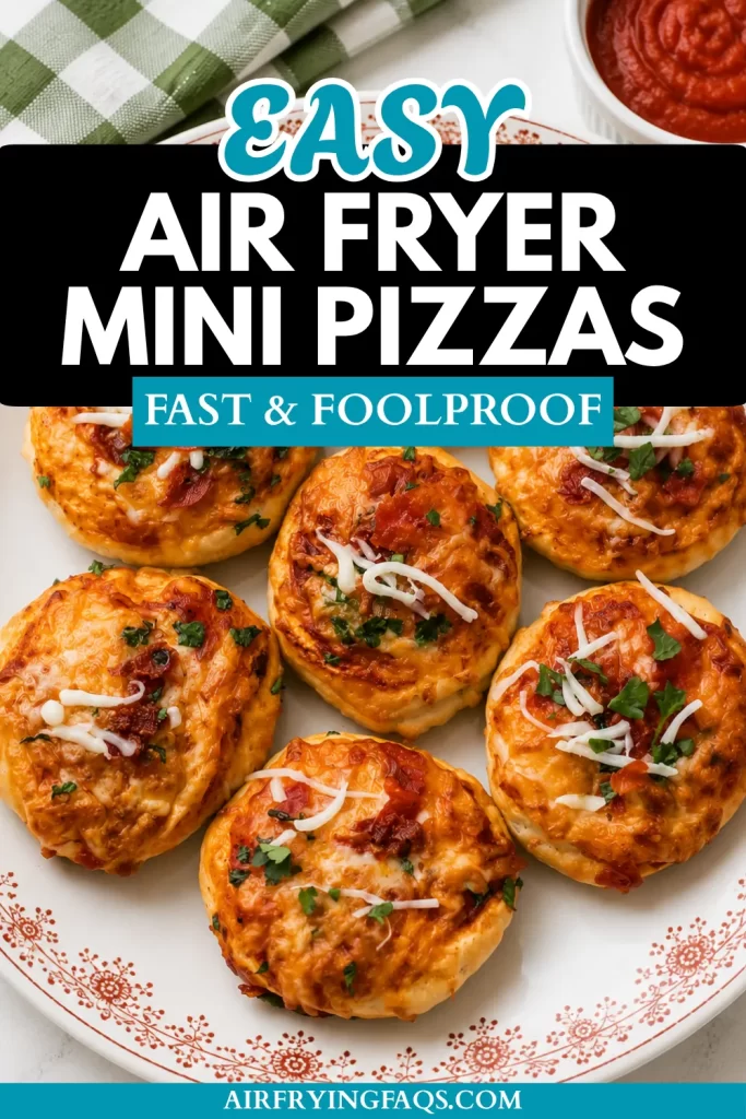 Simple Easy Air Fryer Mini Pizzas Recipe