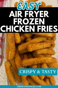 Easy Air Fryer Frozen Chicken Fries Recipe